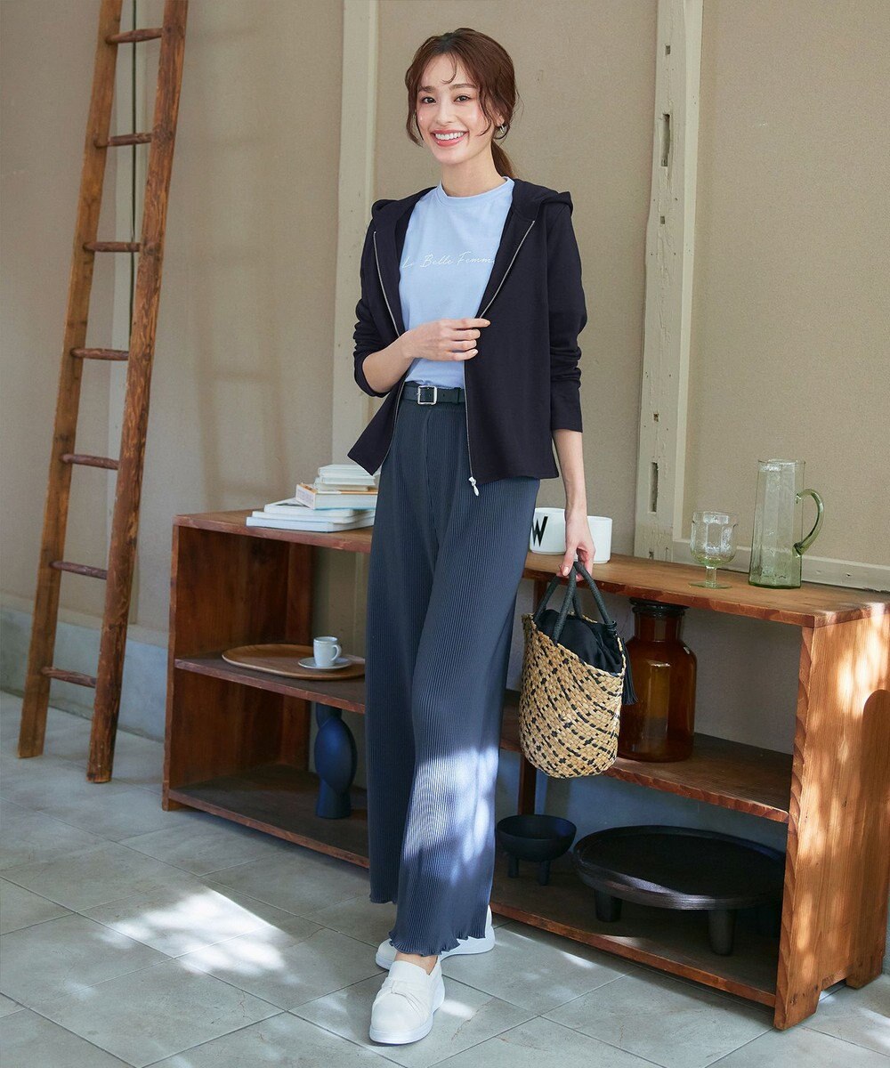 Tiaclasse L 【UVケア・接触冷感】“やみつき”ショートパーカー 