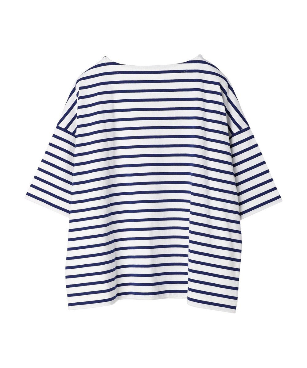 Green Parks ボーダーボートネック７分袖プルオーバー 