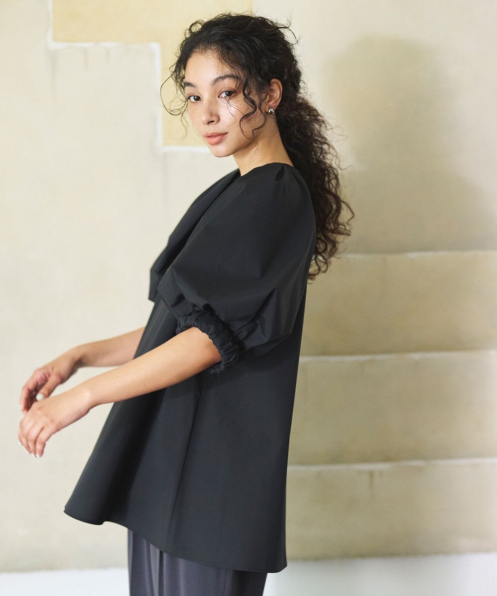 #Newans サークルスリーブAラインブラウス 