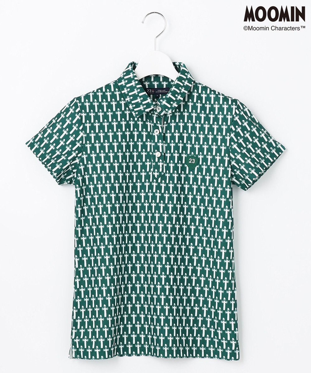 23区GOLF 【WOMEN】【MOOMIN COLLECTION】ムーミン 半袖 総柄プリント シャツ 