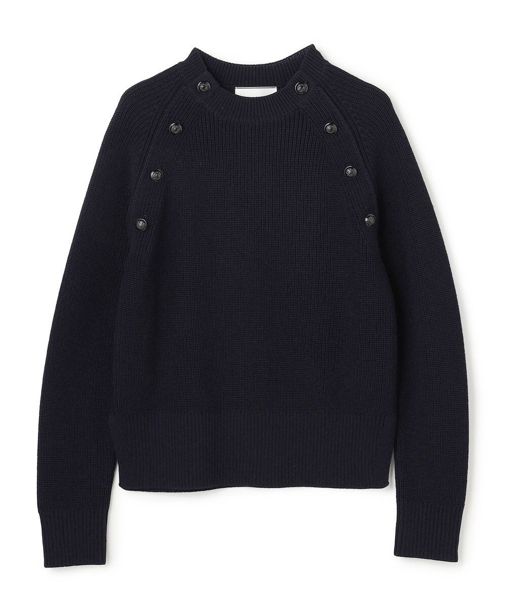 BEIGE， HELIODOR / スポンディッシュマリンボタンニット 