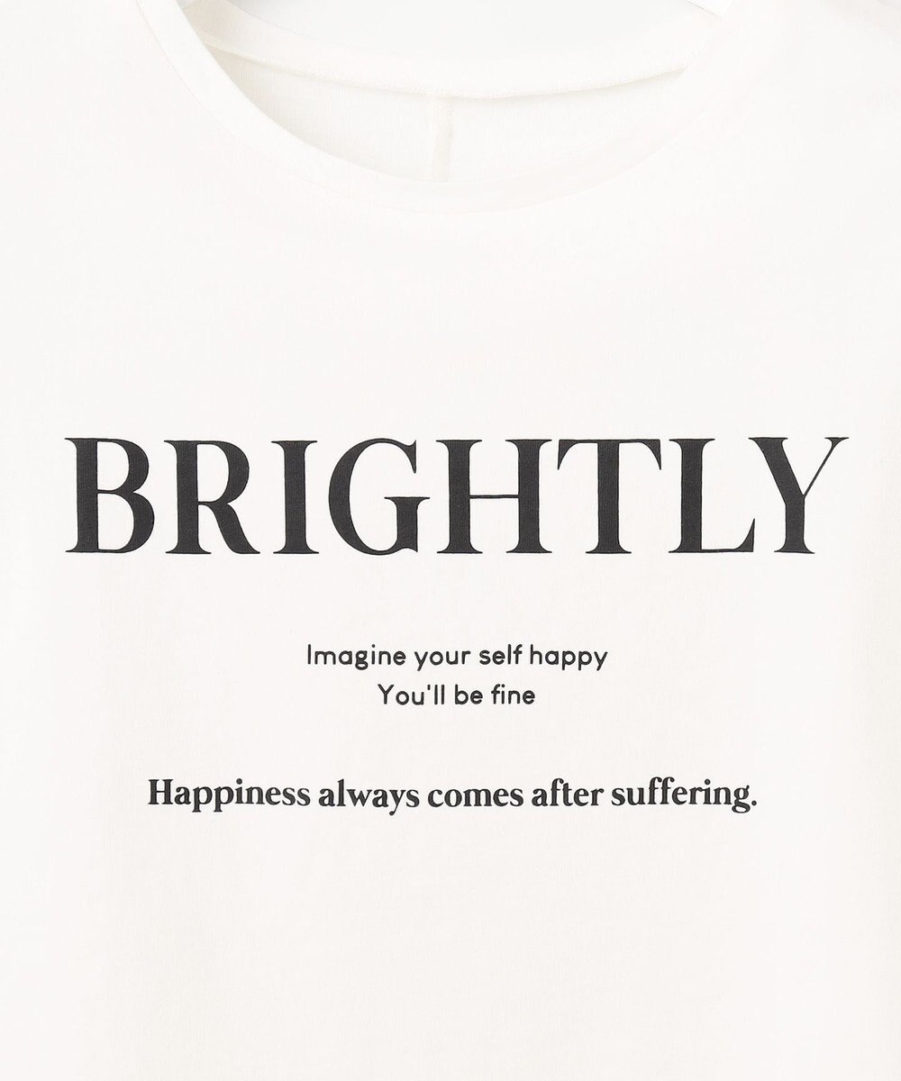 Feroux フレンチスリーブロゴプリント Tシャツ 