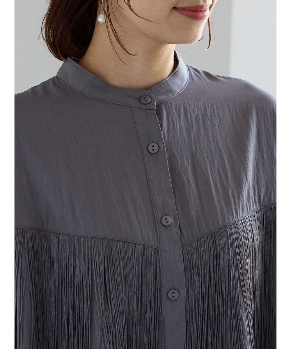 Te chichi フリンジショートシャツ《2025Autumn catalog vol.2 item》 