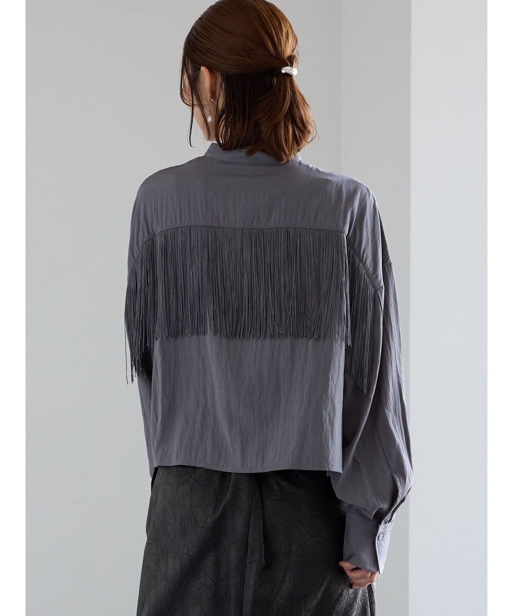 Te chichi フリンジショートシャツ《2025Autumn catalog vol.2 item》 