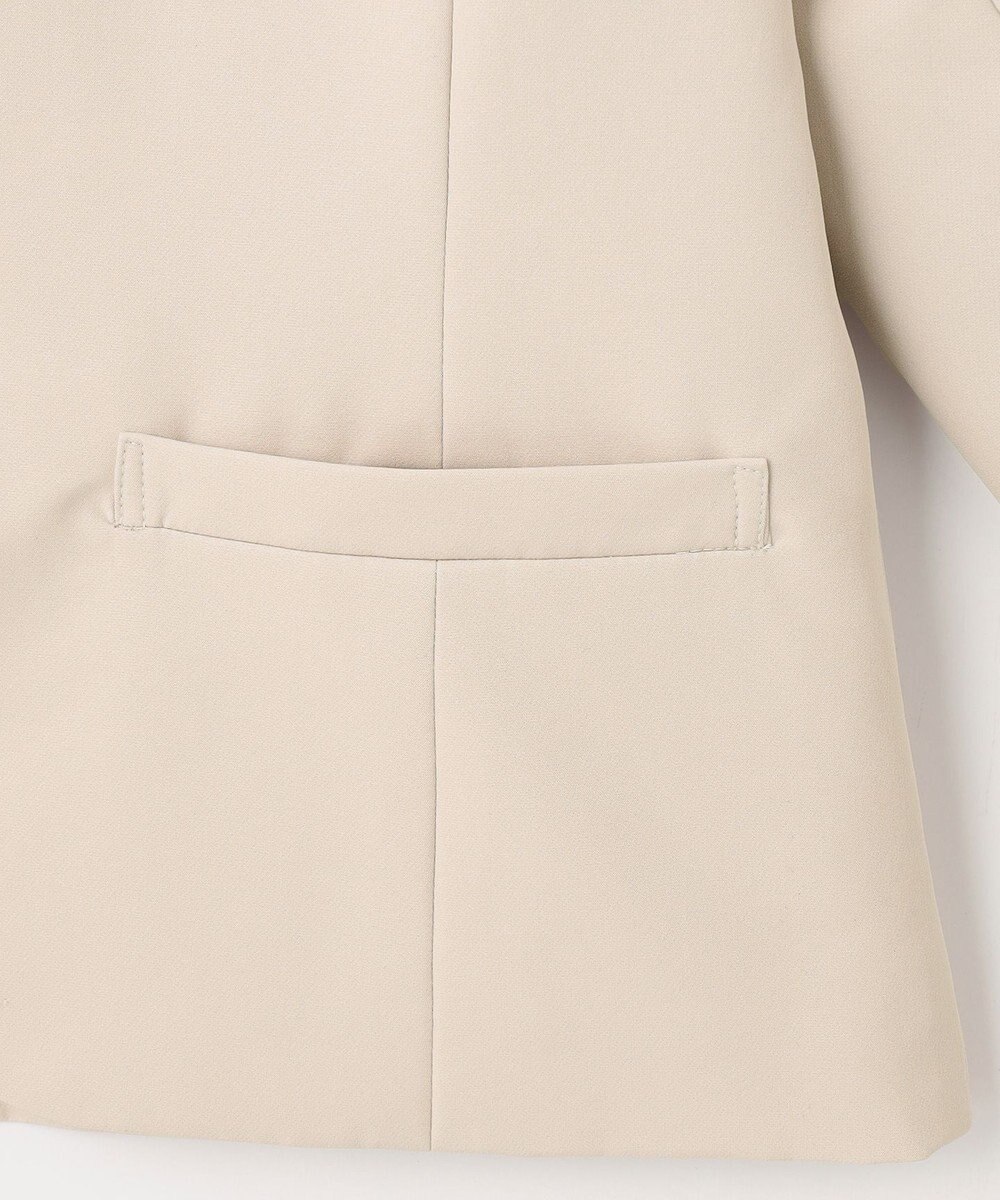 ANY 【WEB限定】ダブルクロスストレッチ Ｖネックノーカラージャケット 