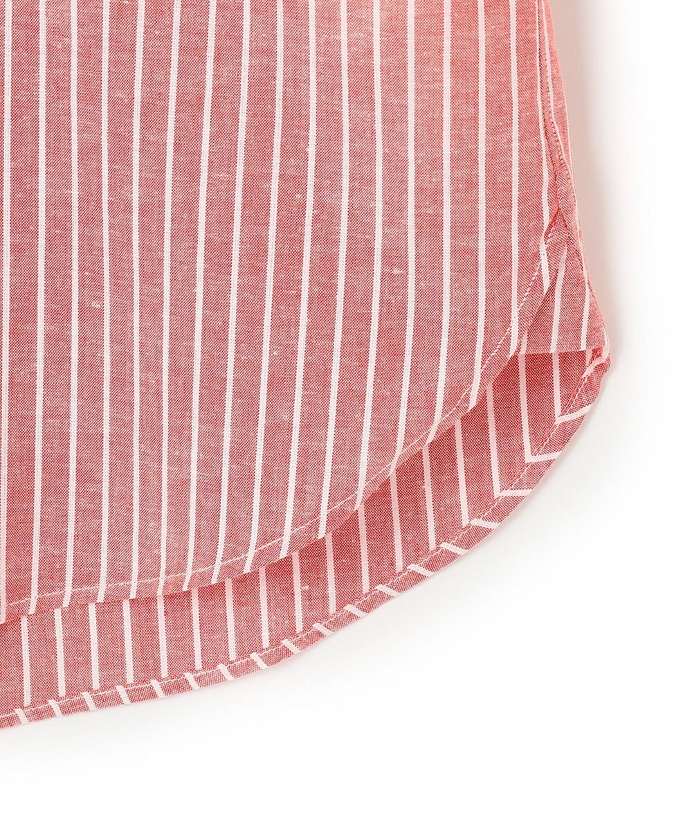 J.PRESS MEN 【WEB・一部店舗限定】リネンコットンストライプ シャツ/B.D 