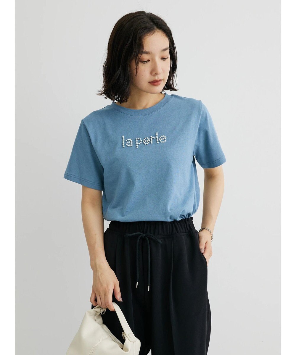 Green Parks ・ＲＡＹ　ＣＡＳＳＩＮ　パールドットロゴＴシャツ 