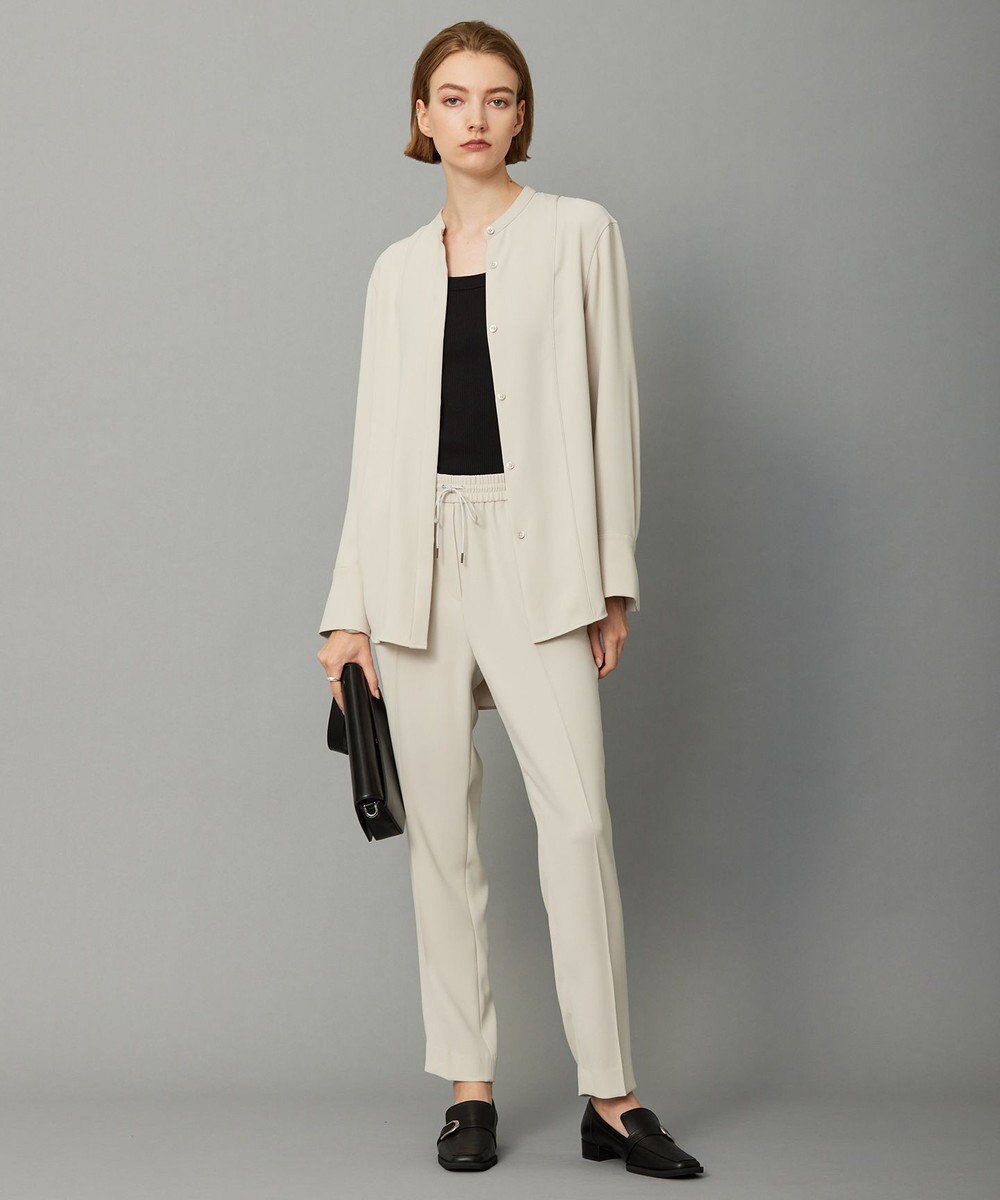 ICB 【洗える】 ライトダブルクロス ドロストパンツ 