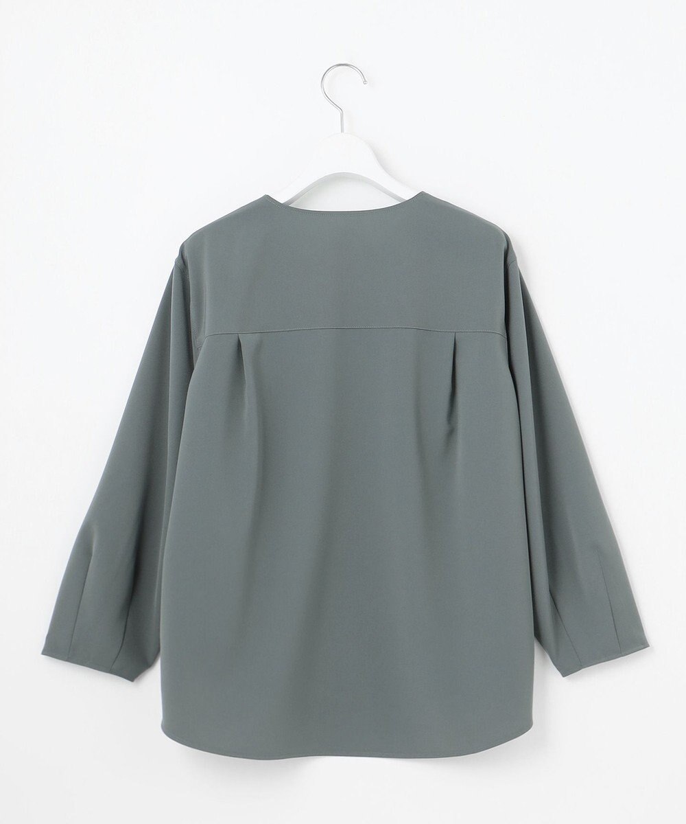 23区 S 【洗える】2WAYストレッチツイル ブラウス 