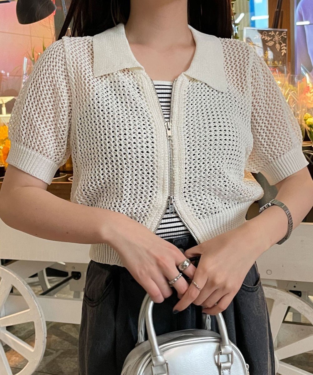 WEGO WZIPニットカーデ 