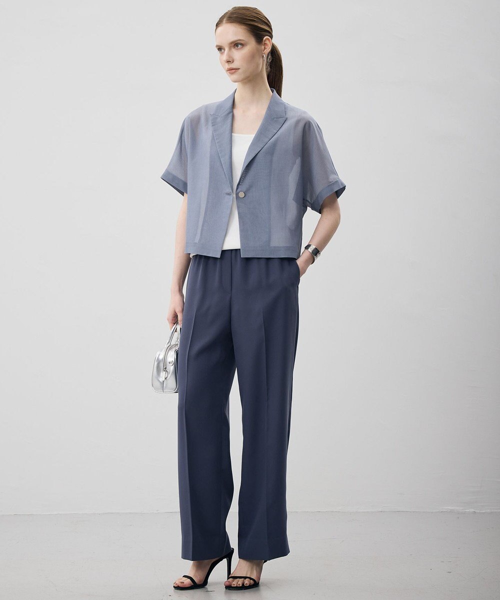ICB L 【CLASSY.掲載・新色追加・WEB限定カラーあり】FluidBackSatin ワイドパンツ 