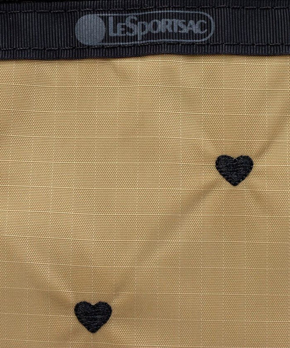 LeSportsac BUCKET TOTE/モカブラックハートエンブロイダリー 
