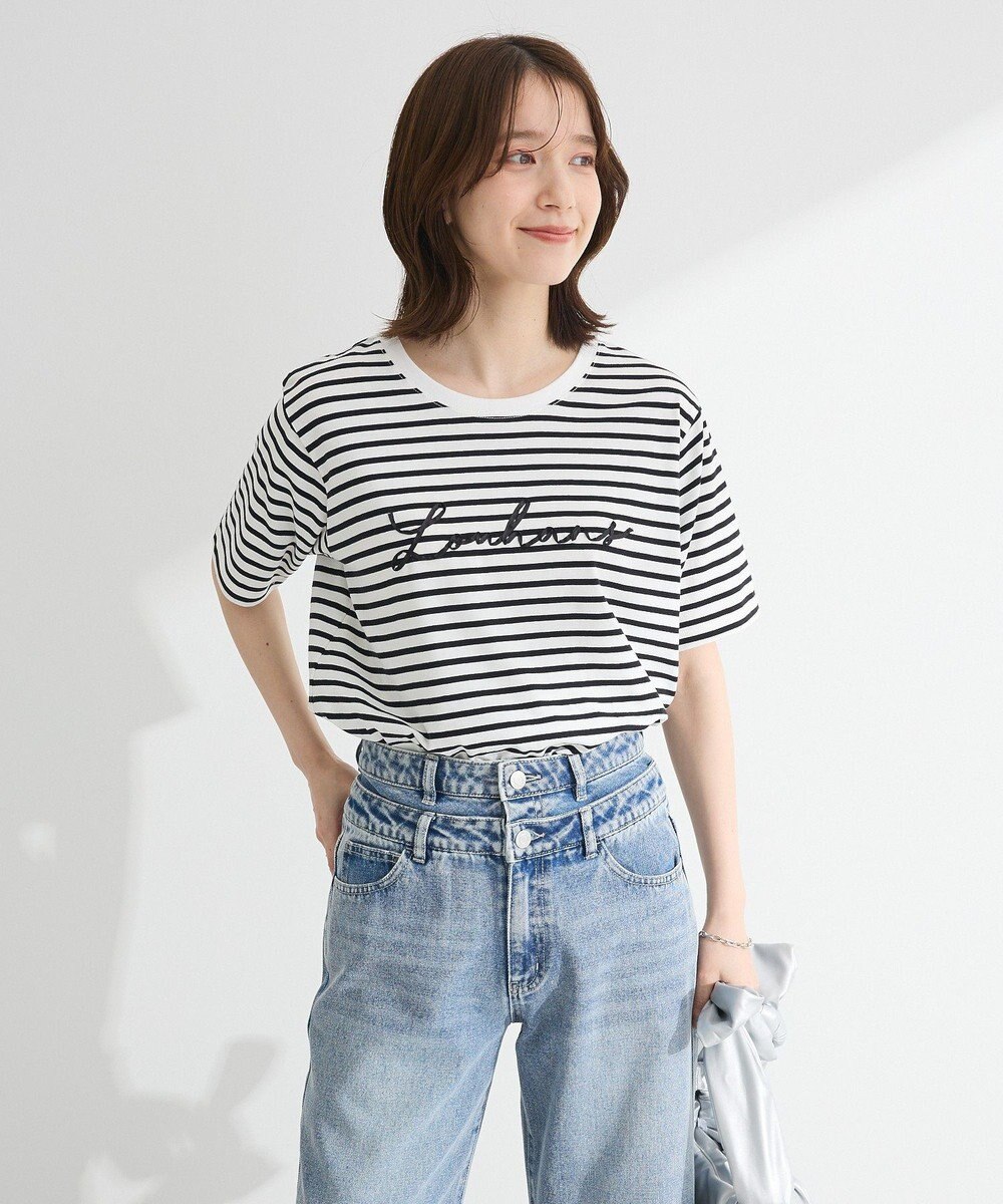 Green Parks リボンレギュラーＴシャツ 