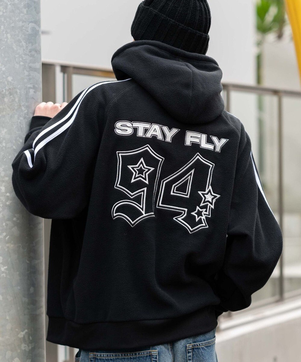 WEGO ラインフリースパーカー 