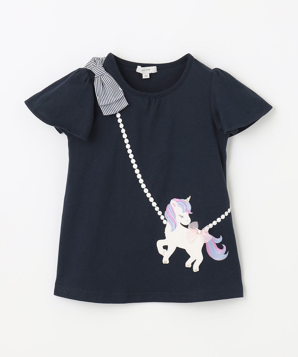 ANY KIDS ユニコーンポシェットTシャツ 