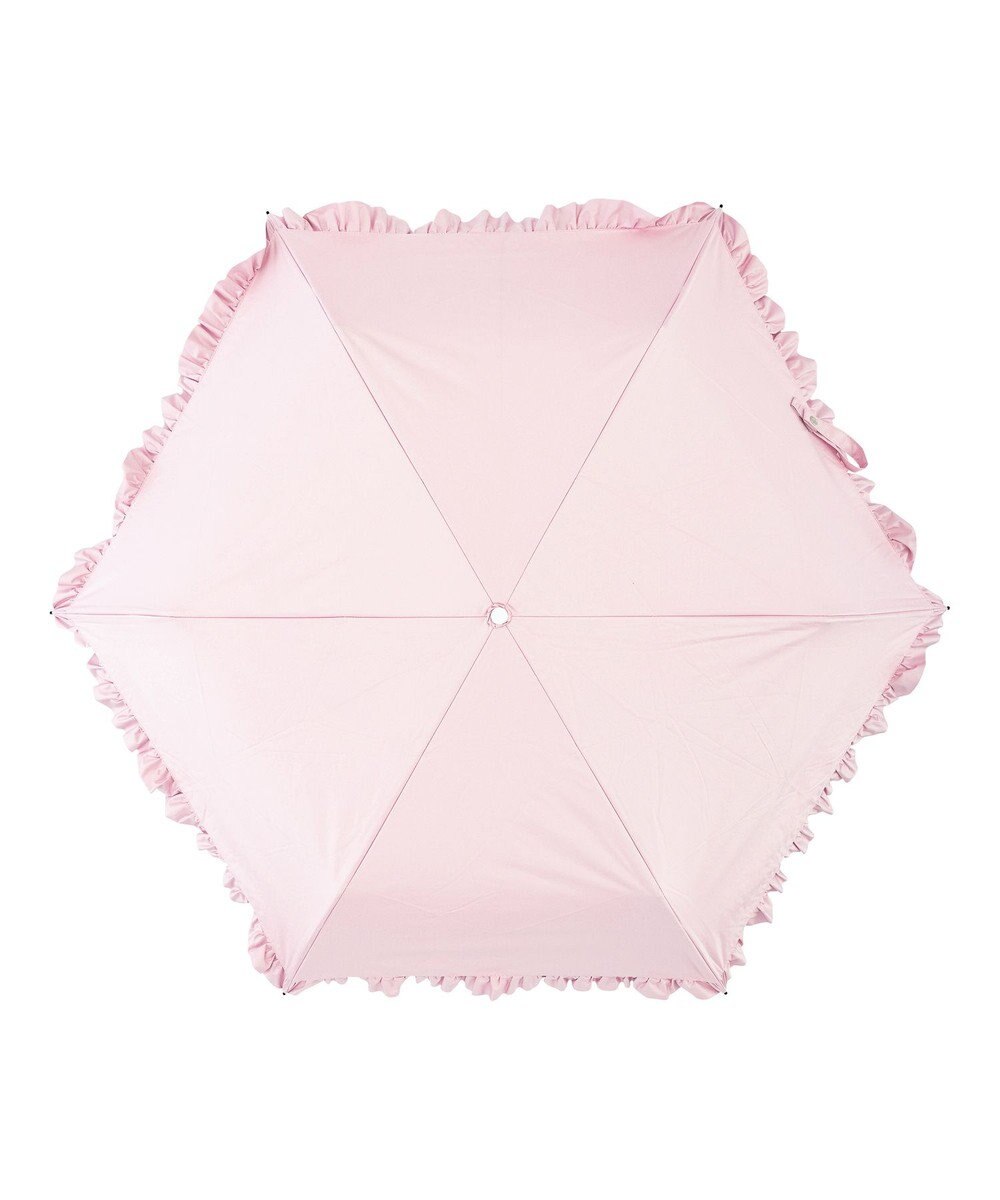 MOONBAT estaa 晴雨兼用 折りたたみ傘 無地フリル 日傘 遮光 遮熱 UV 