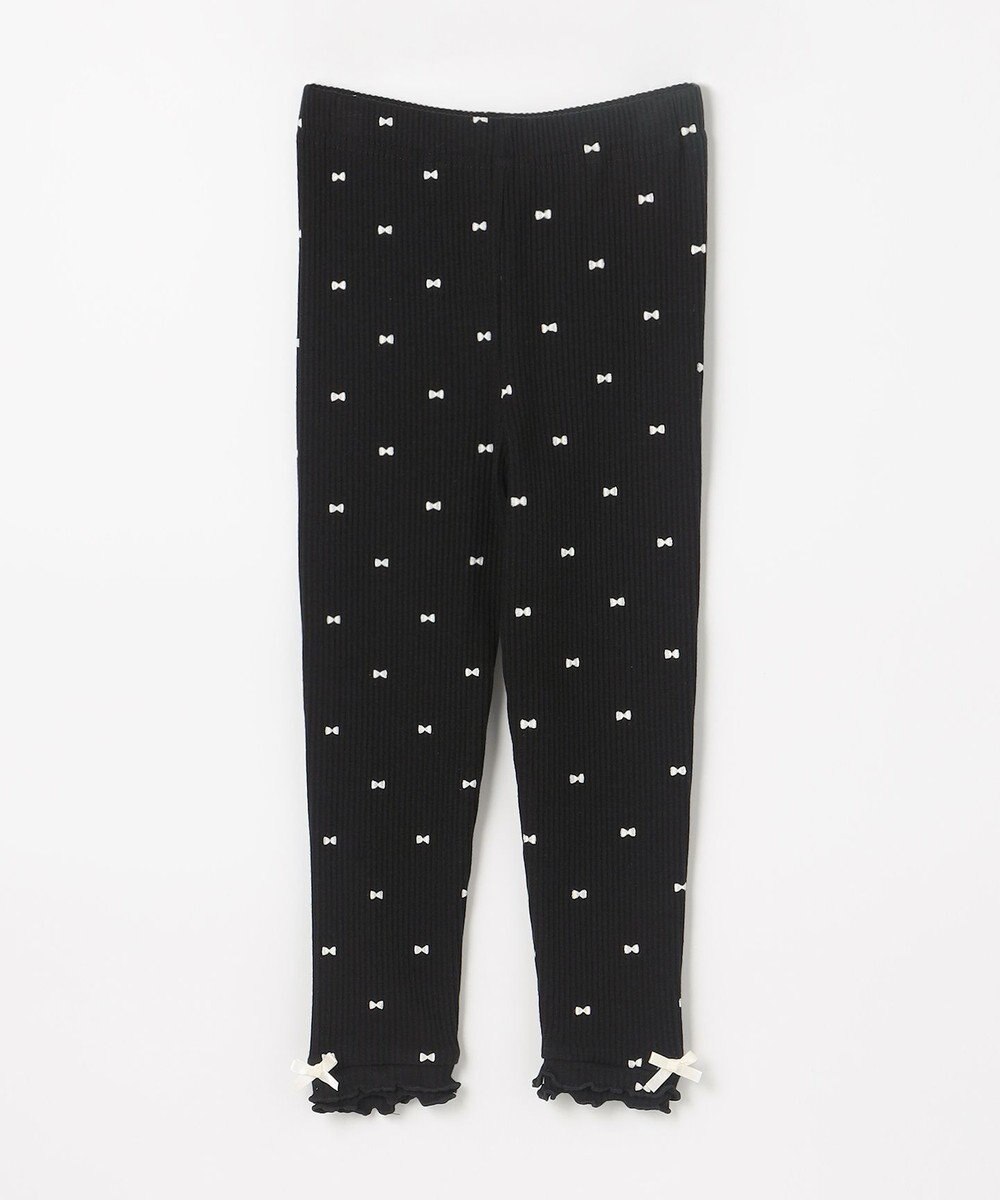 ANY KIDS 総柄テレコ レギンス 