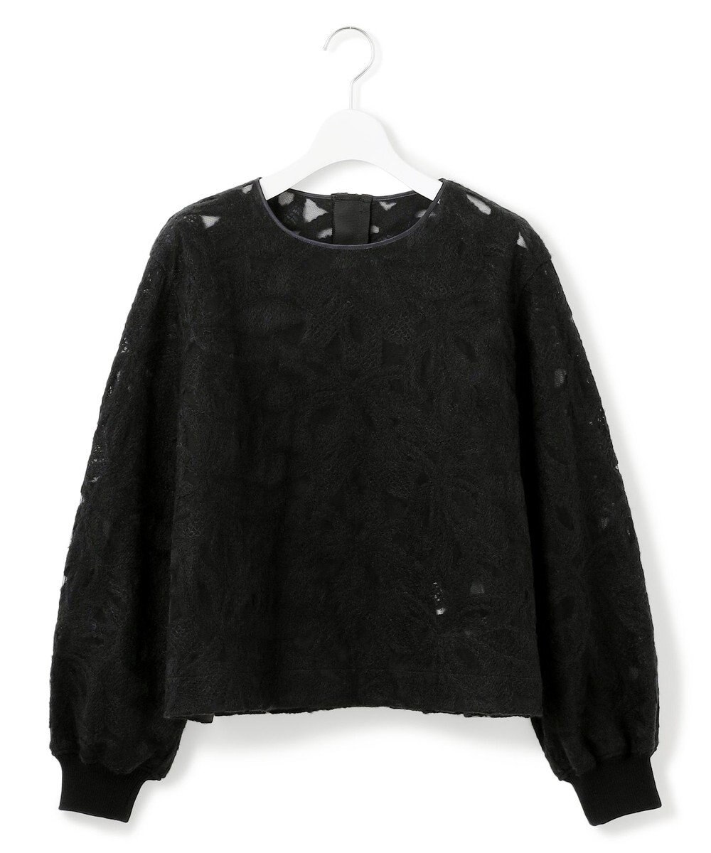 23区 【GOLD LABEL】チュールヘアリーエンブロイダリー ブラウス 