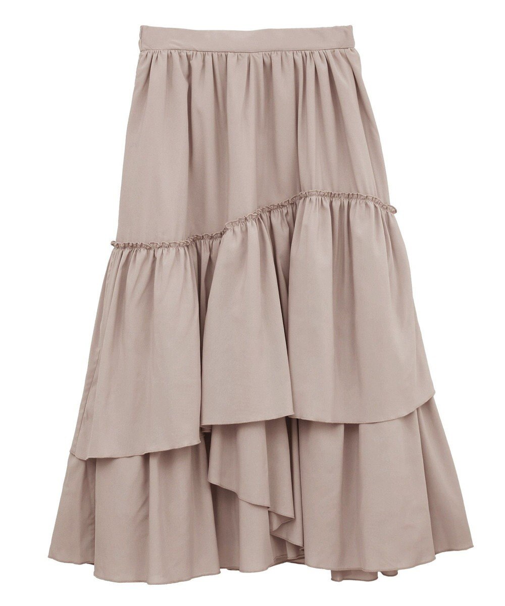 earth music&ecology ティアードヘムフレアスカート 