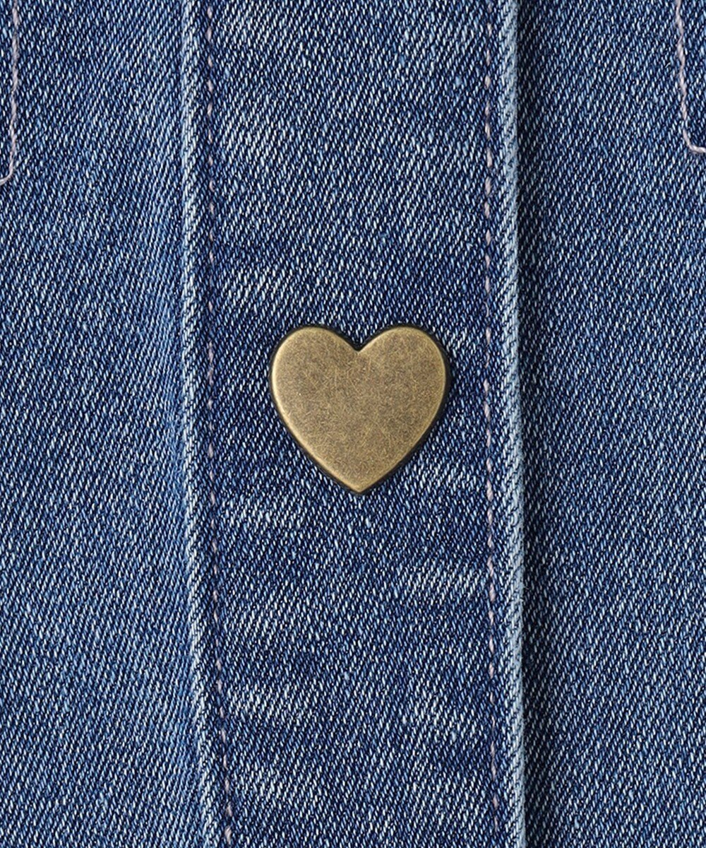 ANY KIDS フリル 襟付き デニム ジャケット 