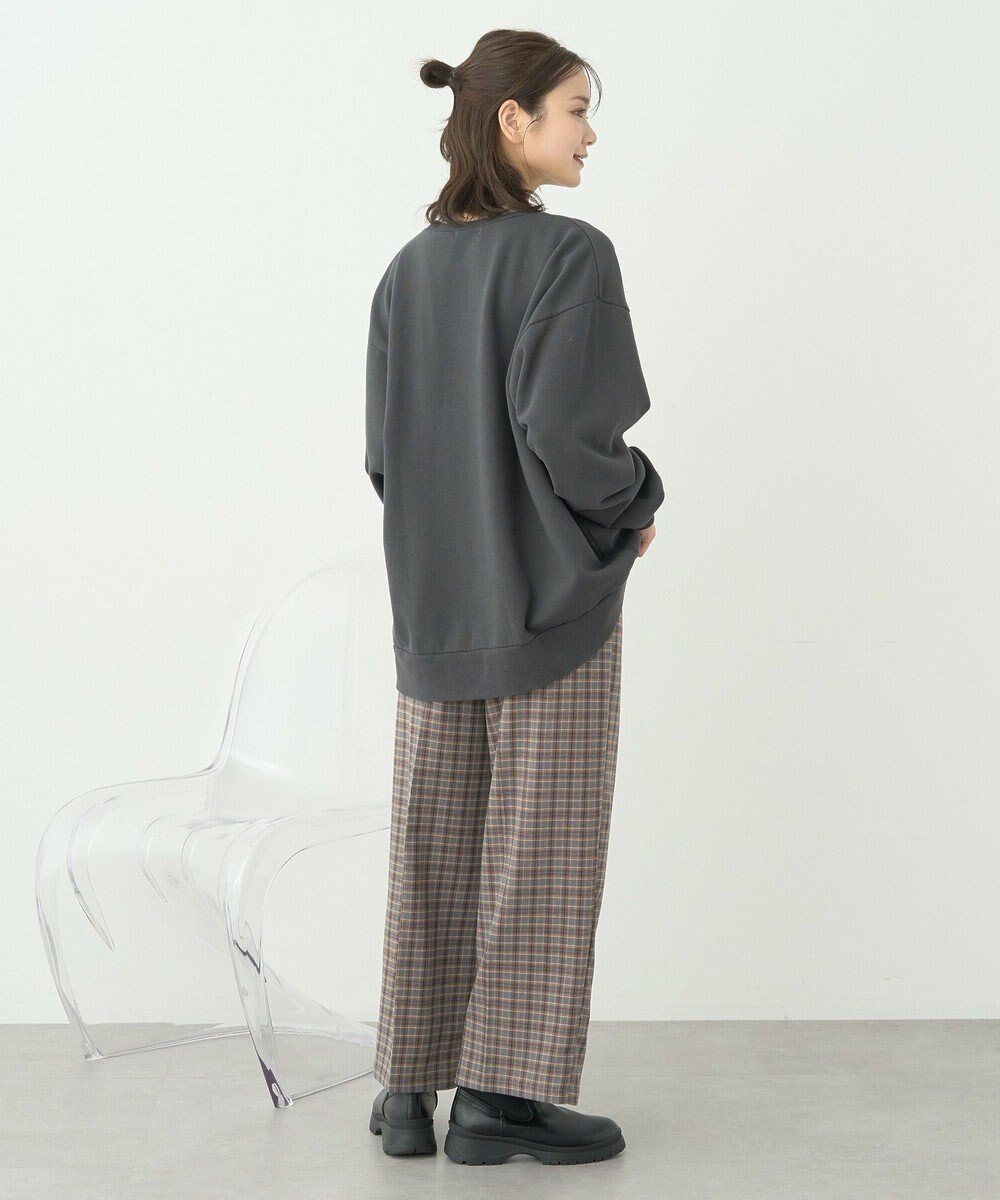 earth music&ecology ウ゛ィンテージ風裏毛ロゴプルオーバー 