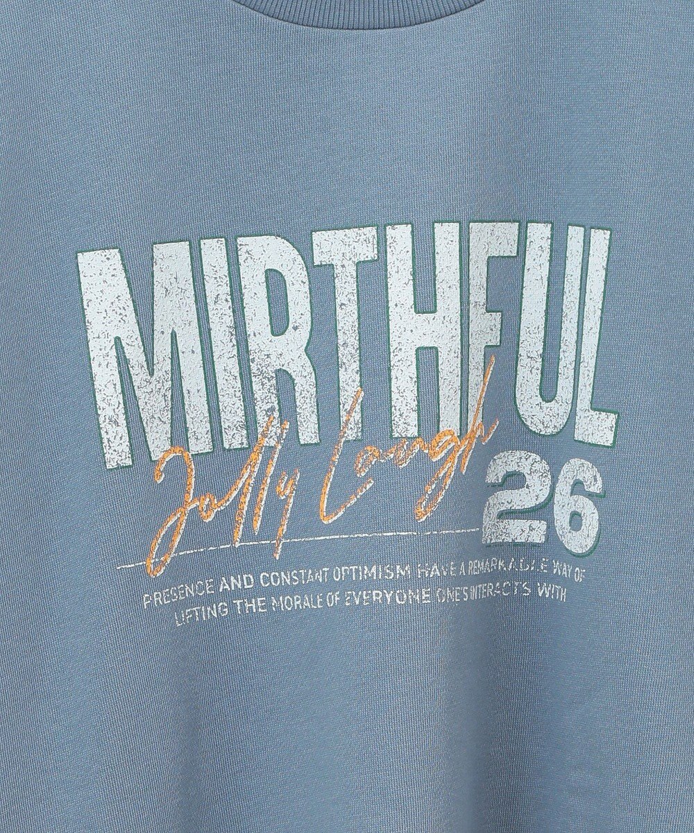 earth music&ecology ウ゛ィンテージ風裏毛ロゴプルオーバー 