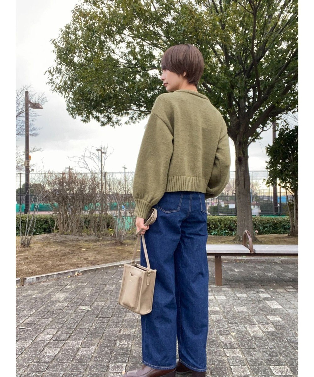 Green Parks クルーネックカーディガン 