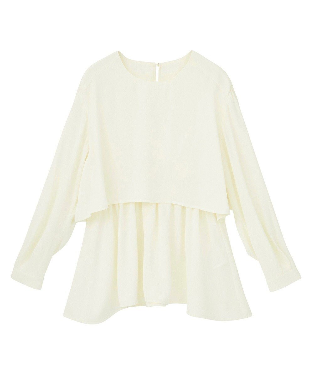 AMERICAN HOLIC 【イージーケア】Ｗクロスティアードブラウス 