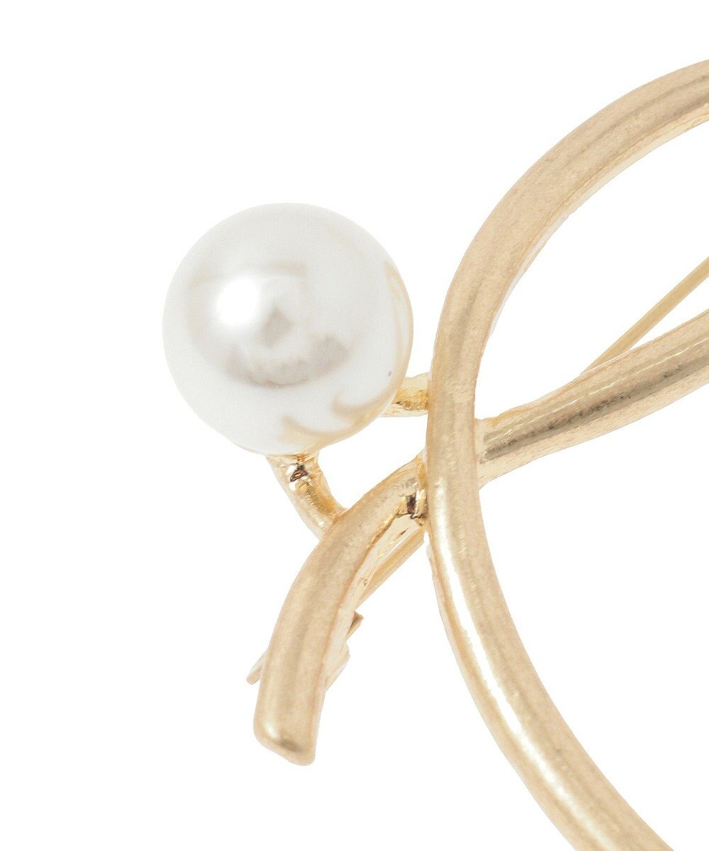 YECCA VECCA ニュアンスラインパールブローチ 