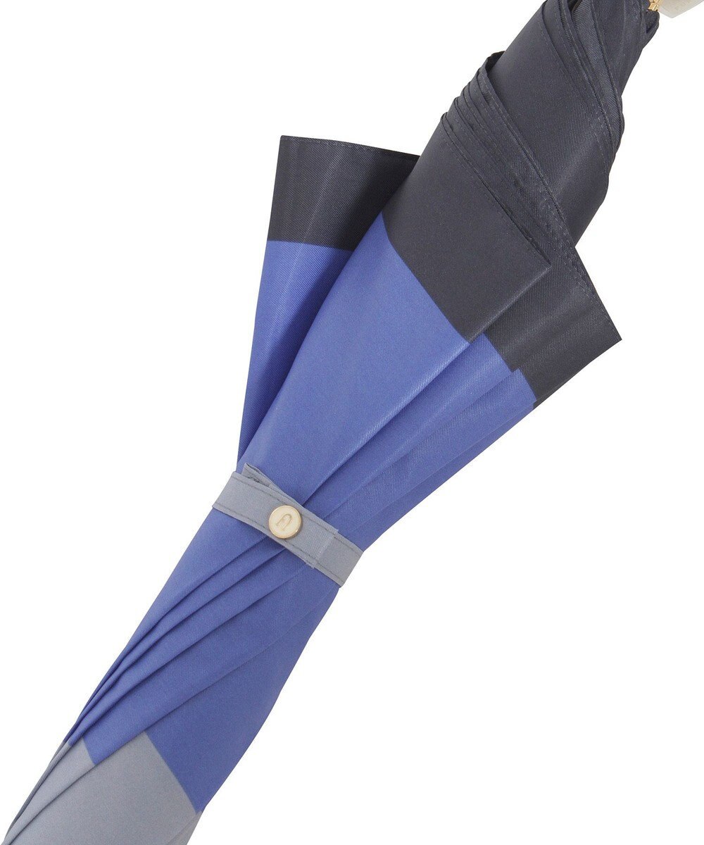 MOONBAT FURLA(フルラ) カラーボーダー 雨傘 長傘 大きめ 耐風  60cm 日本製 