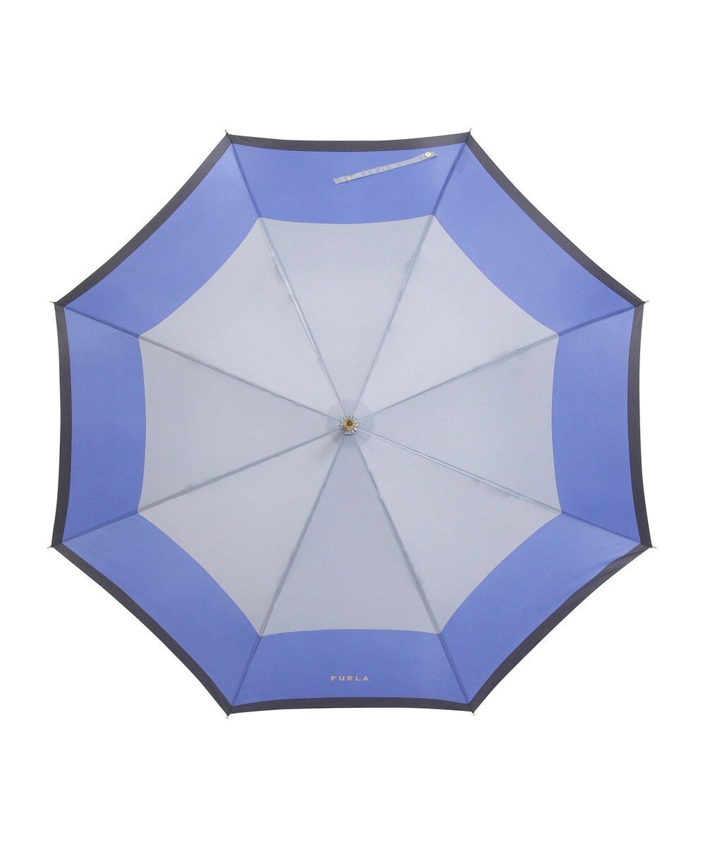 MOONBAT FURLA(フルラ) カラーボーダー 雨傘 長傘 大きめ 耐風  60cm 日本製 