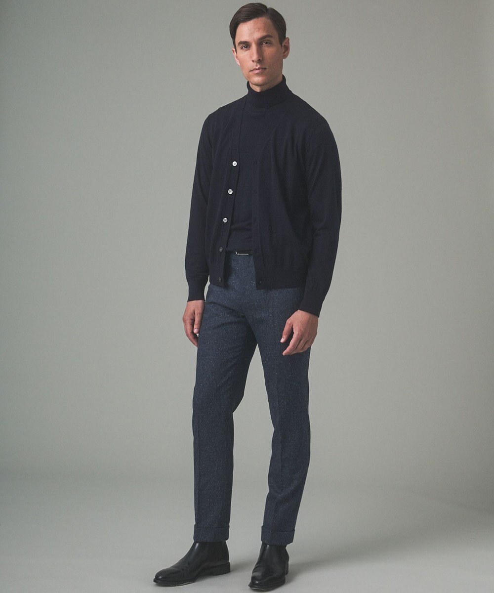 GOTAIRIKU 新色追加【洗える/チクチクしにくい/ピリングしにくい】イタリア糸 ハイゲージ タートルネックニット_WOOL100％ 