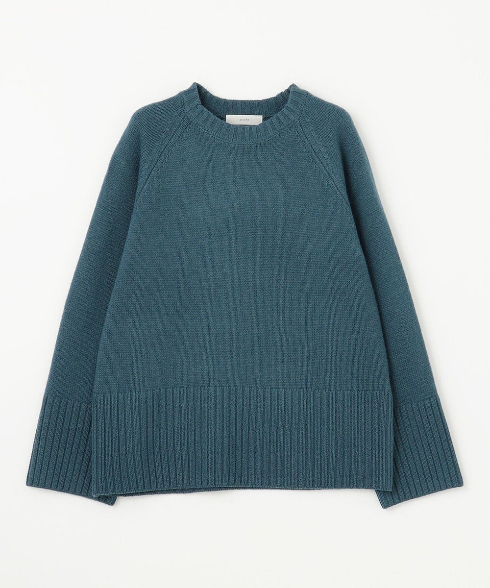 ANY 【6色展開】ラムウールラグランスリーブニット 