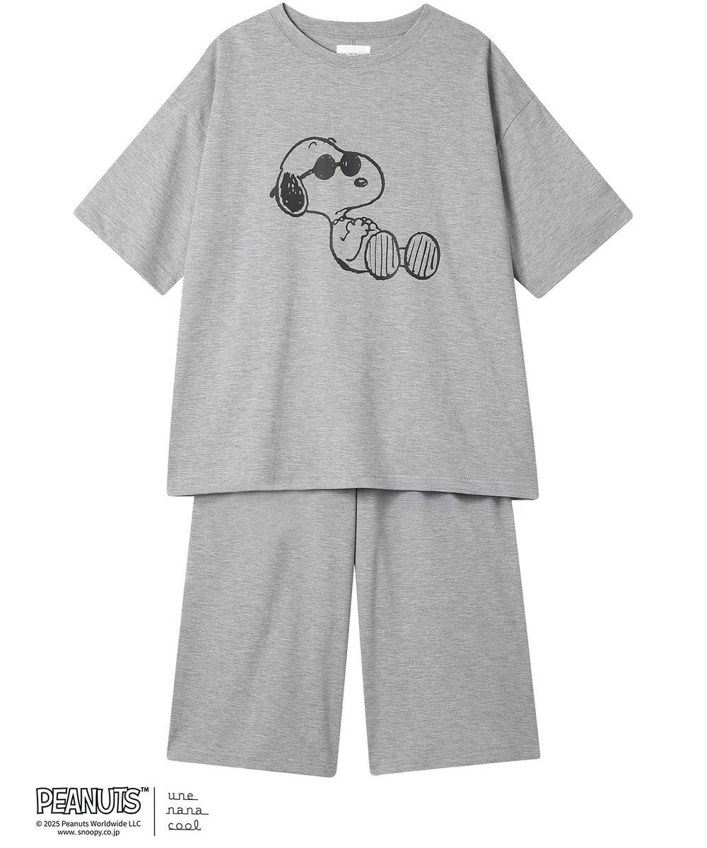une nana cool 【綿混】やわらか天竺パジャマ PEANUTS × une nana cool 