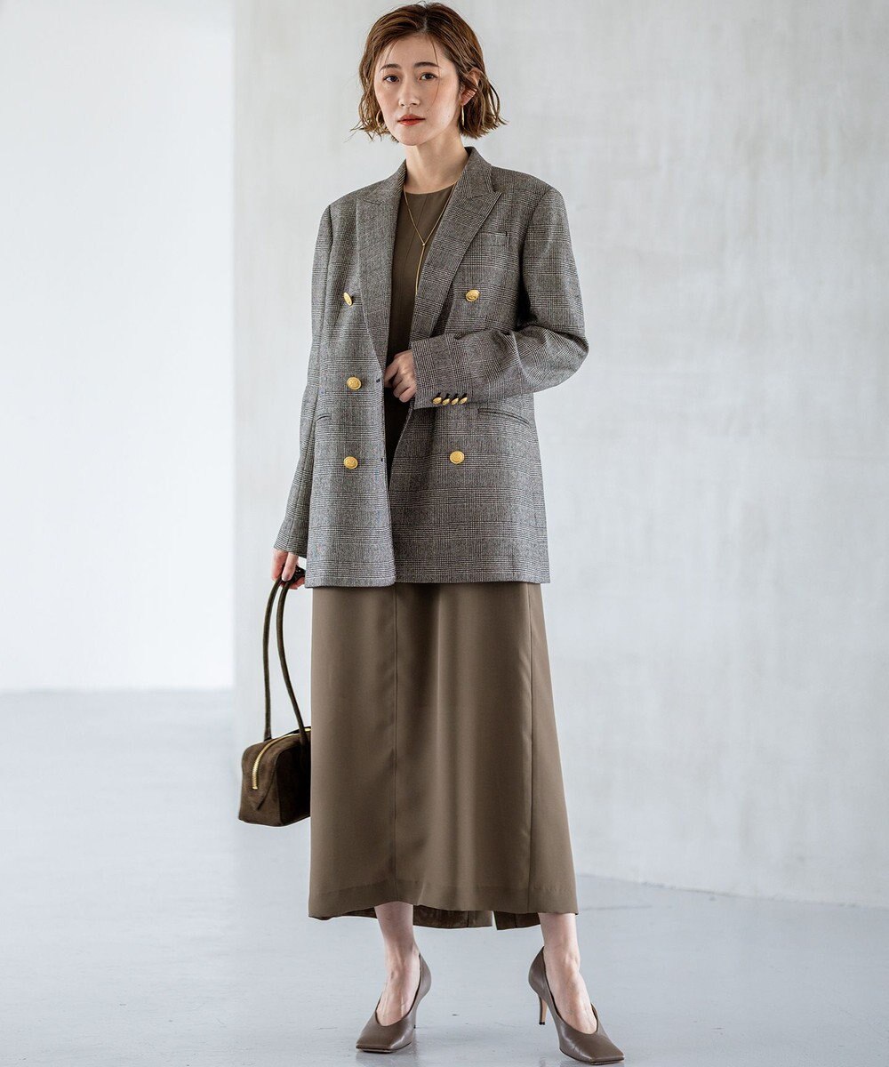 23区 S 【一部店舗限定/UVカット/洗える】ライトウェイトツイル ケープ付き ワンピース 