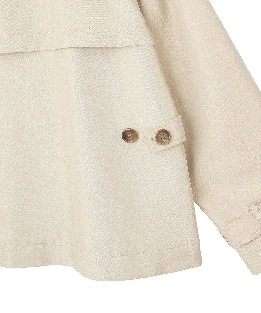 earth music&ecology 2WAYフードショートフレアトレンチ 