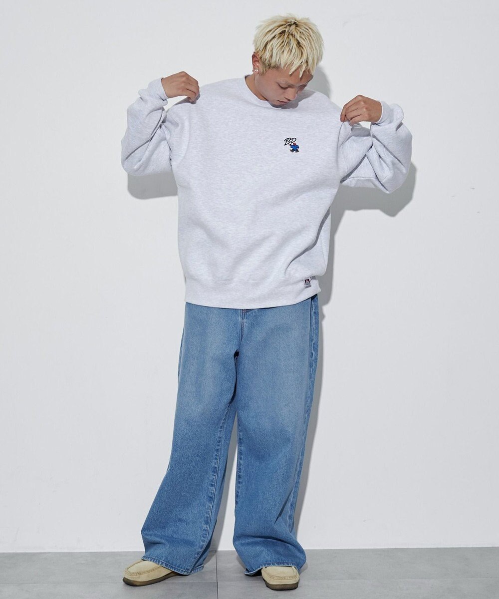 WEGO 【ユニセックス着用ITEM/裏起毛】別注BENDAVISワンポイントプルオーバー 