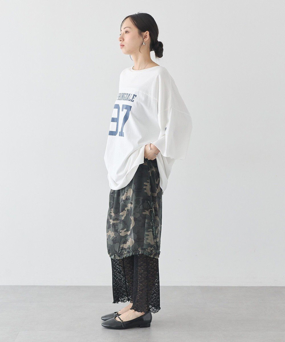 earth music&ecology レースフレアパンツ 