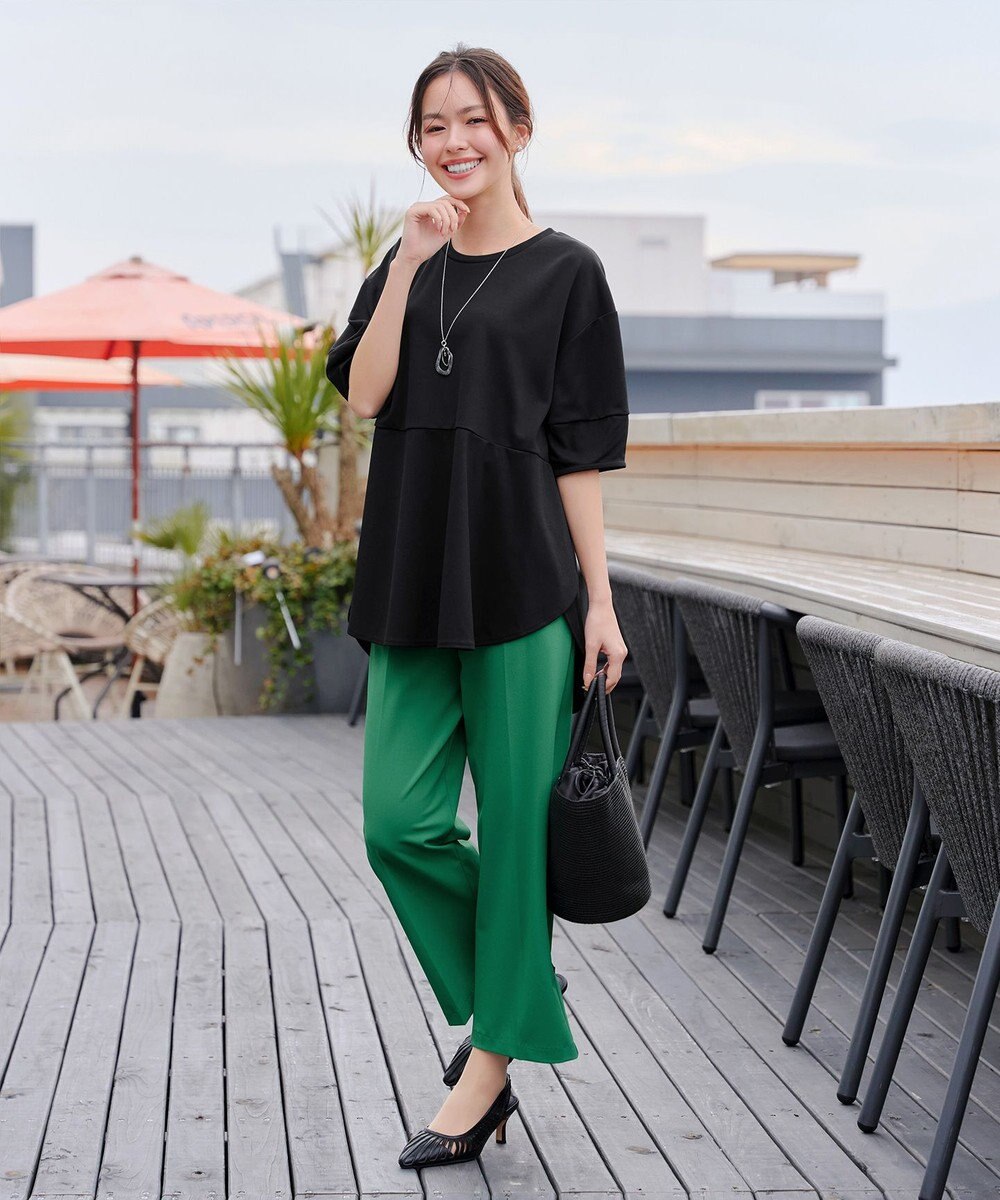 Tiaclasse 【日本製・洗える・接触冷感・吸水速乾・UVカット】サーラドライ・ワイドパンツ 