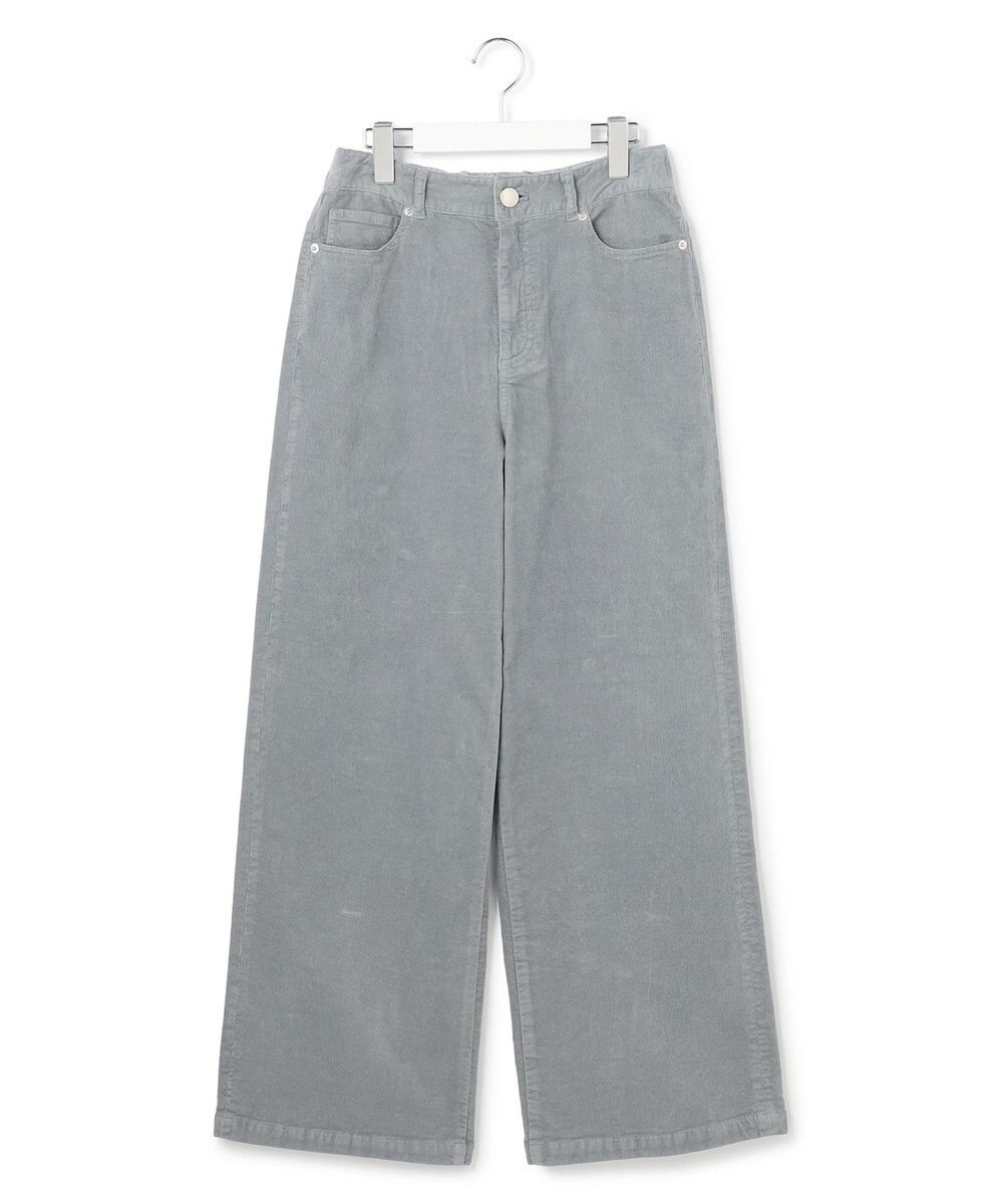 23区 【先行予約】コットンコーデュロイストレッチ ワイドパンツ 