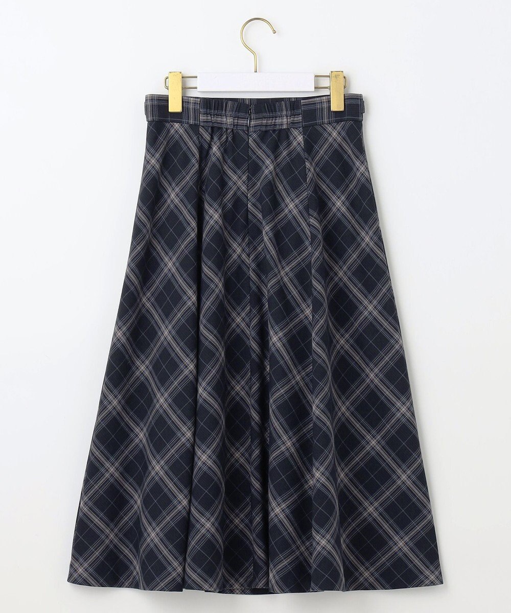 ANY SIS 【洗える】ベルトポイントフレア スカート 