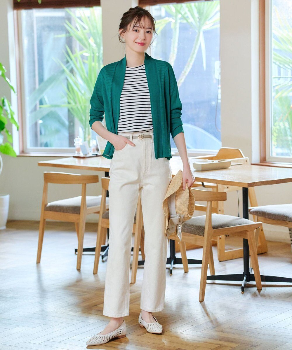 Tiaclasse L 【小倉優子さん着用・UVケア・接触冷感】ショートトッパーカーディガン 