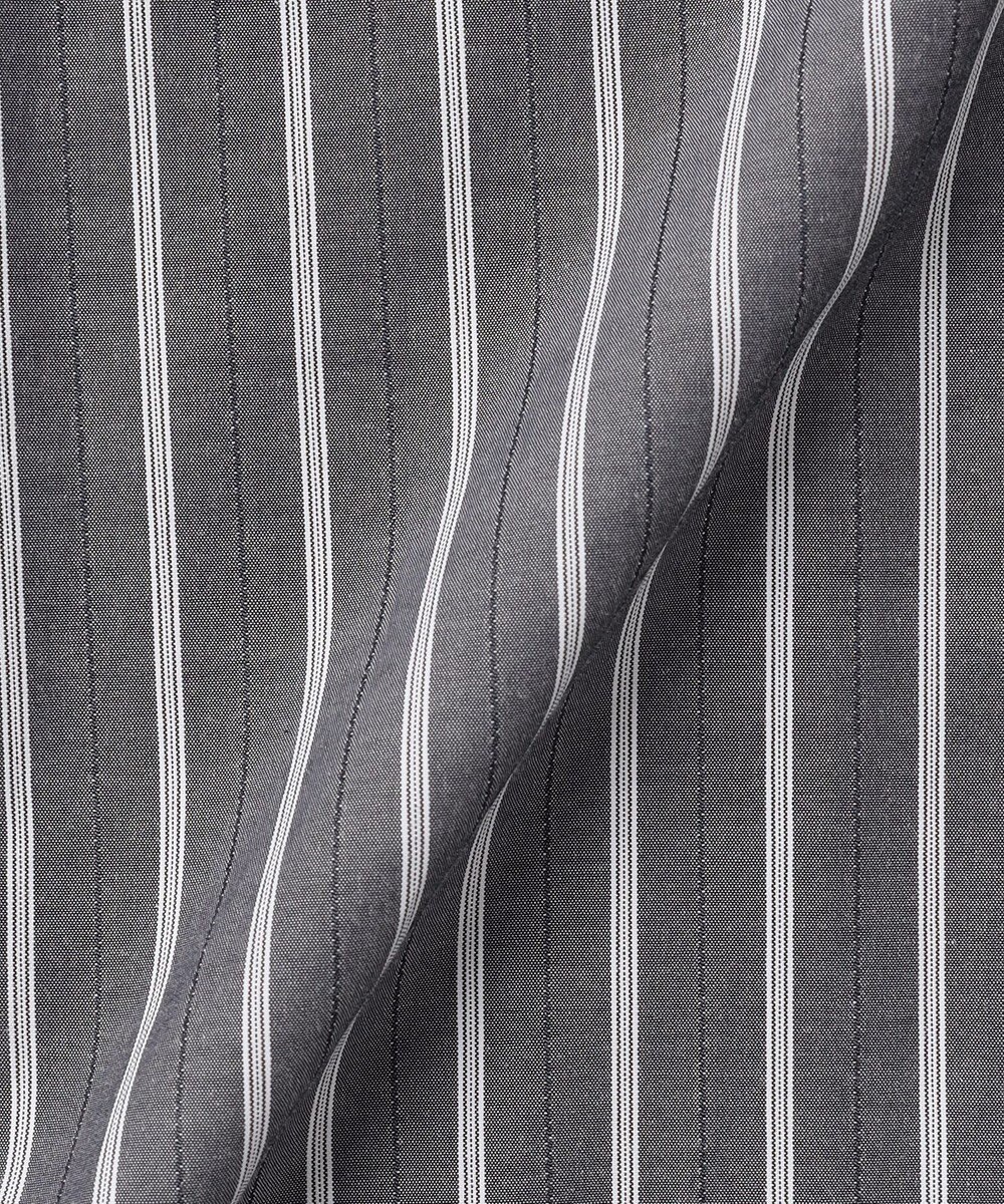 J.PRESS LADIES S TC ハイカウントストライプ シャツ ワンピース 