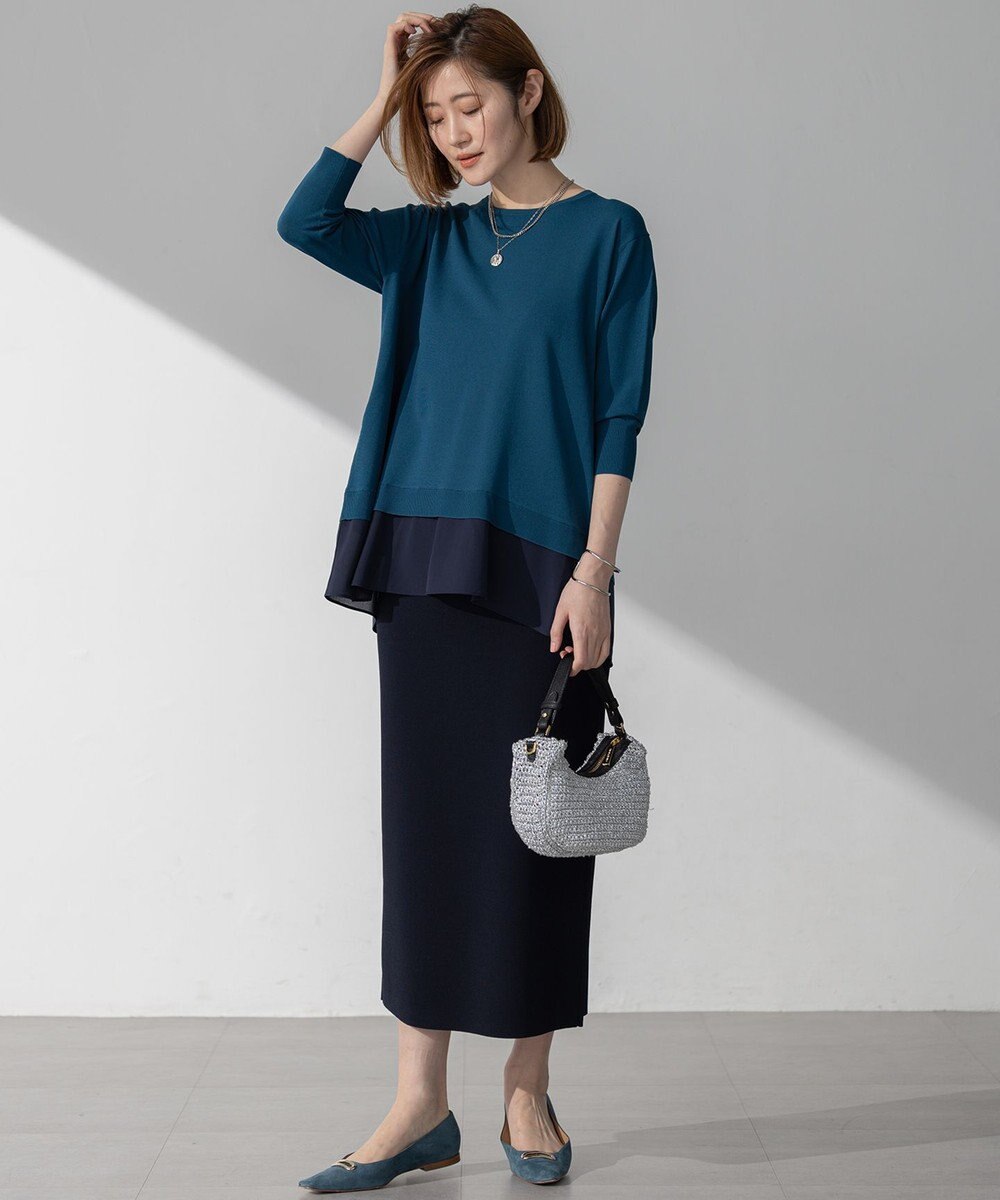 23区 S 【WEB&一部店舗限定/洗える】レーヨンポリエステルストレッチ タイト スカート 