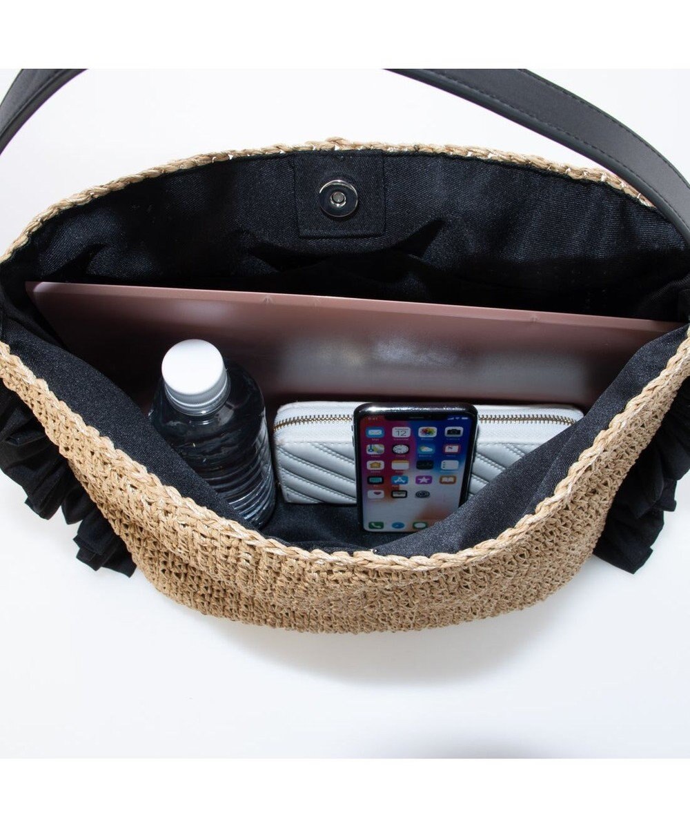 UNBILLION カシュカシュ cachecache / サイドフリルワンンハンドルトート カゴバッグ 