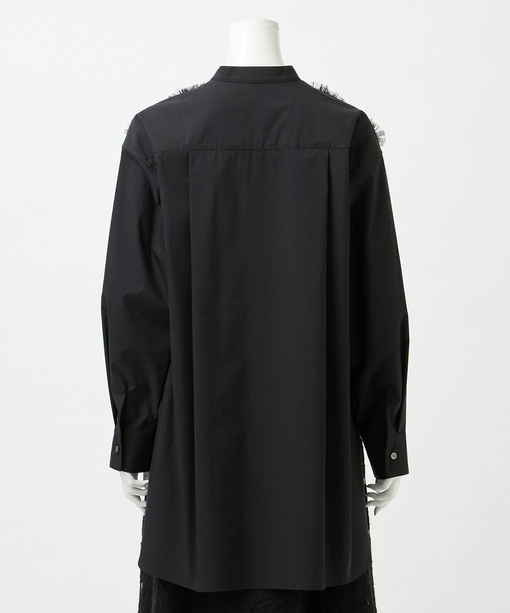 23区 S 【GOLD LABEL】ライトタフタ チュール刺繍 シャツ 