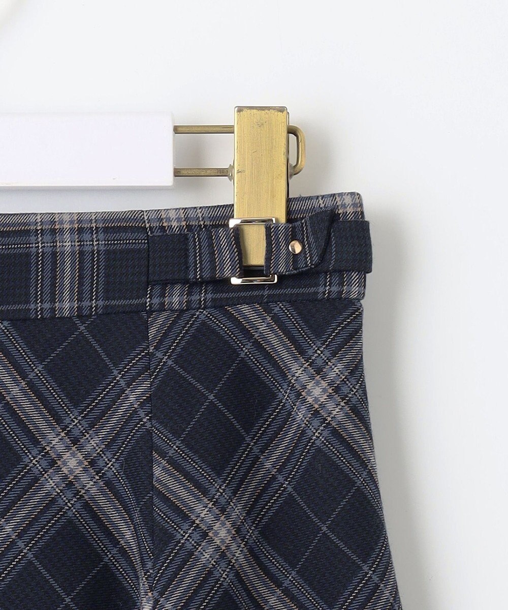 ANY SIS 【洗える】ベルトポイントフレア スカート 