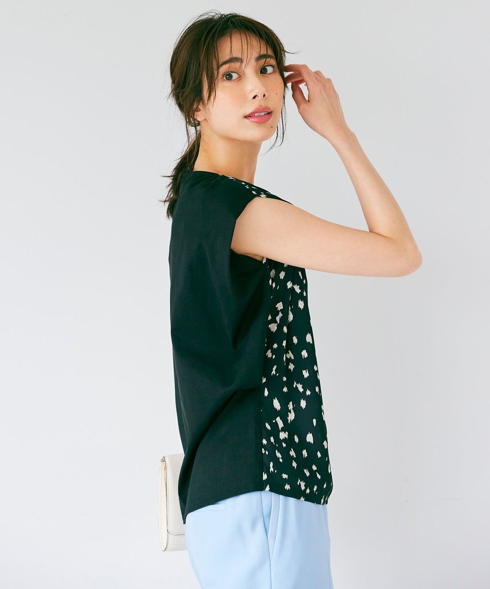 ICB 【WEB限定カラーあり・洗える】 プリントコンビ カットソー 