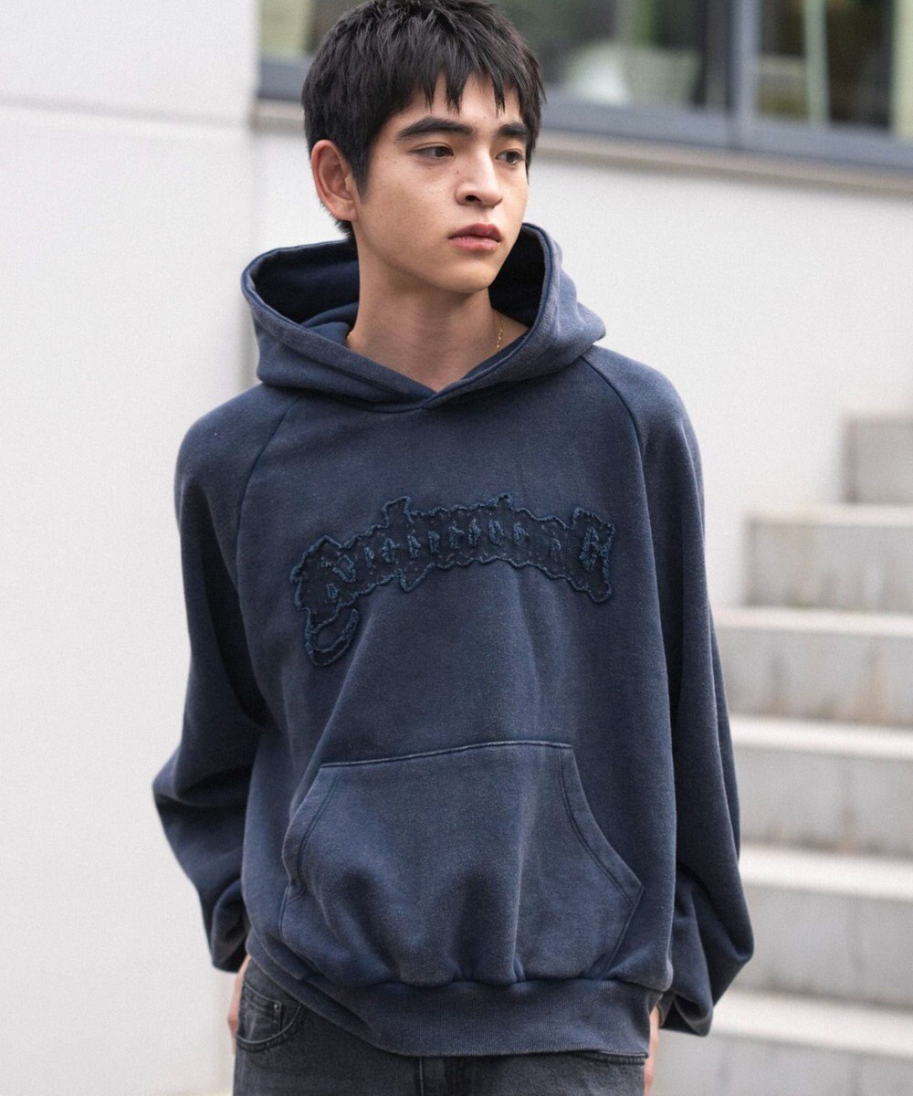 WEGO ショートグラフィックプルパーカー 