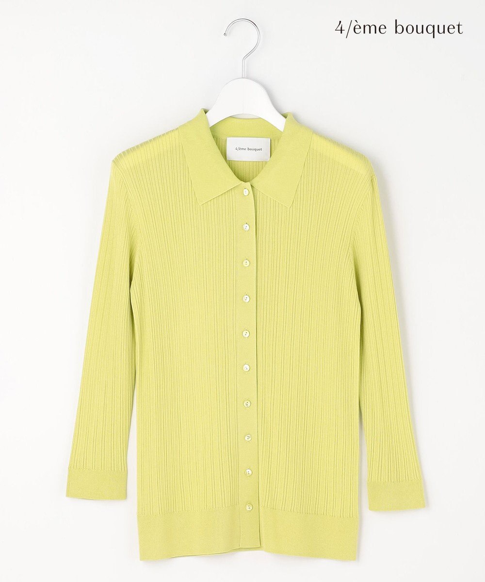 自由区 【カトリエムブーケ】Cotes melangees a la soie ボタンフロントトップス 